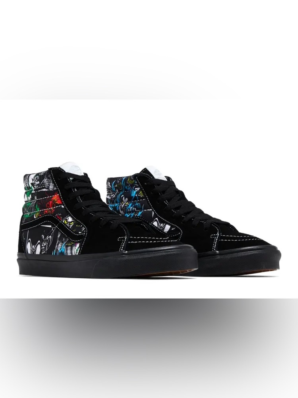 Vans x Disney 100th anniversary villains Sk8 hi zip kids shoes